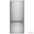 30-inch W 20.6 cu. ft. Bottom Freezer Refrigerator in Stainless Steel GDE21DSKSS GE