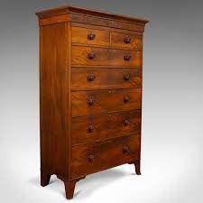 Such a reluctant sale but i just don't have the space. Antique Tallboy English Flame Mahogany Tall Chest Of Drawers Victorian 1850 18 6689 La312936 Loveantiques Com