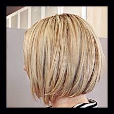 Blonde Balayage Highlights And Angled Bob On Katty At Gleam Hair Studio Miami Styles De Coiffures Coiffure Balayage Coiffure