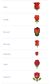 The flower emoji first appeared in 2010. Rose Emoji Dictionary Com