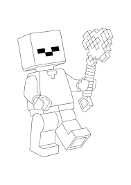 Kizicolor.com provides a large diversity of free printable coloring pages for kids, coloring sheets, free colouring book, illustrations, printable pictures, clipart, black and white pictures, line art and drawings. Minecraft Lego Zombie Coloring Pages 2 Free Coloring Sheets 2021