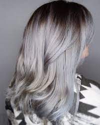 Smokey Silver Grey Hair By Amy Hemeyer Matrixcolor Columbiamo Brown Hair Shades Light Hair Hair Trends