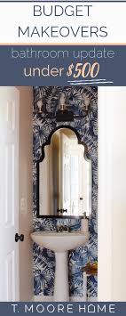 Turn your before bathroom into an after 7 photos. Powder Room Makeover With Wallpaper T Moore Home Interior Design Studio