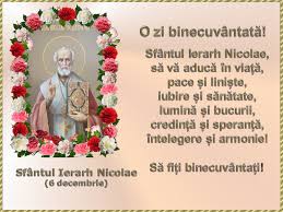 Sfântul căruia ii purtați numele sa va ocrotească in fiecare zi, sa va aducă liniște, pace la mulți ani, de sf nicolae! Sfantul Ierarh Nicolae 6 FelicitÄƒri UrÄƒri Mesaje Facebook