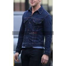 Ryan gosling turns on the charisma as a stuntman turned getaway driver in this slick la noir, but its nicolas winding refn's drive is an la pulp thriller, very brutal, very slick. Drive Ryan Gosling Denim Jacket For Men S