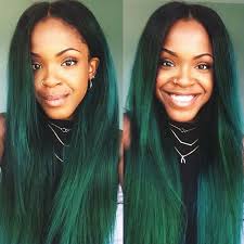 Ombre 1b Green Brazilian Hair Weave Bundles Straight Human Hair Extensions Pre Colored Two Tones Dark Roots Remy Hair Extensions Human Hair Extensions Weave Hum Brazilian Hair Weave Hair Weave Hairstyles