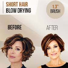 2.4 finish off with some product. Amazon Com Thermal Round Brush For Salon Like Blowouts Styling Curling Short Hair Chin To Neck With Bouncy Curls Shine Small Ceramic Ionic Boar Hairbrush 1 3 Barrel 2 4 With Bristles