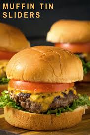 Jamika Pessoa S Muffin Tin Sliders Recipe Mini Burgers Sliders Mini Hamburgers Mini Burgers