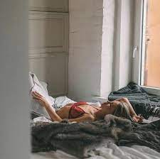 Relax In Bed With A Book Boudoir Photoshoot Boudoir Photo Inspiration Boudoir Shoot Ideas