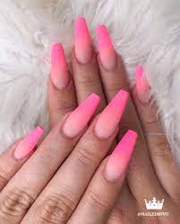 Gorgeous Summer Nail Colors Designs To Try In This Summer Ombre Acrylic Nails Pink Acrylic Nails Best Acrylic Nails