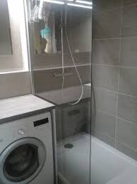 Salle D Eau Avec Coin Machine A Laver Douche En Coin Machine A Laver Salle D Eau