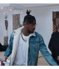 'black panther' star michael b. Erik Killmonger Denim Jacket Michael B Jordan Shearling Jacket Jackets Expert