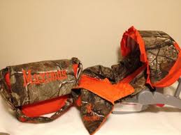 3 Piece Set Realtree Camo Fabric Infant Car Seat Cover And Canopy Cover And Diaper Bag Huggy Blan Baby Car Seats Infant Car Seat Cover Car Seat And Stroller