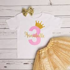 3rd Birthday Princess Birthday Dress For 3 Year Old Any Age 2 Year Old Girls Birthday Outfit Girls 2nd 3rd Etsy Birthday Girl Outfit Birthday Girl Shirt Third Birthday Girl