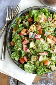 Fattoush Salad Recipe Middle Eastern Salads Healthy Salad Recipes Salad Recipes