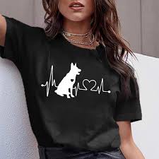 T Shirt Women Dachshund Pug Teckel Harajuku Cute French Bulldog Frances  German Shepherd T-shirt Funny Pit Bull Tshirt Top Female günstig kaufen —  Preis, kostenloser Versand, echte Bewertungen mit Fotos — Joom