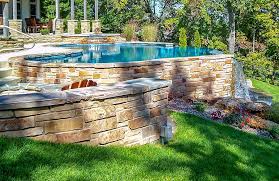 How to level backyard for above ground pool. Out Of Ground Swimming Pools Custom Concrete Construction
