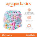 Amazon.com: Amazon Basics BPA Free Crush Proof Plastic Ball, Pit ...