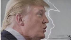 Amateur photographer Nerah Blackburne captures lightning strike resembling  US President Donald Trump