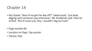 Holes Key Quotes All Chapters