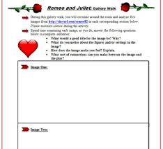 Romeo And Juliet Bundle Blog Gallery Walk Thematic Chart For Analysis