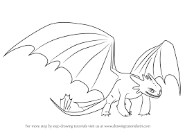 However, toothless ordered them to stop when grimmel threatened to kill the light fury. Step By Step How To Draw Night Fury From How To Train Your Dragon Drawingtutorials101 Com How Train Your Dragon How To Train Your Dragon Dragon Coloring Page