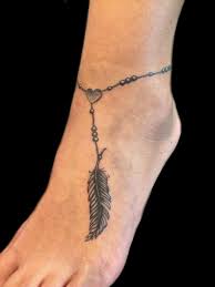 Die fußkette ist wirklich sehr schön und gelungen. Feder Fuss Kette Tattoo Tattoo Kette Fusskettchen Tattoo Tattoo Fuss Frau