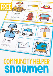 Snowmen On The Job Community Helpers Preschool Community Helpers Preschool Activities Preschool Activities