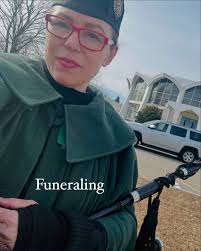 Just one funeral last week! Band practices online and in person with  @funnelbandct … gearing up for MARCH!! I. Can't. Wait!! So few gigs that  our Friday night was spent with family,