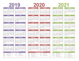 Download this diy version, 2021 monthly diary planner with the us holidays and prior and next calendar available as excel template. 2019 2020 And 2021 Free Printable Calendar With Holidays