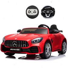 We offer large selection of 2 seater big toy ride on cars, trucks, and suvs. Amazon Com First Drive Mercedes Benz Gtr Red 2 Seater 12v Kids Cars Dual Motor Electric Power Ride On Car With Remote Mp3 Aux Cord Led Headlights And Rear Lights And