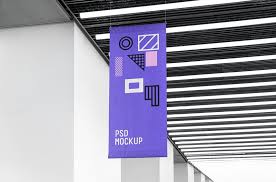 Free Vertical Flag Mockup 2 Graphic Design Freebies Mockup Free Psd Design Freebie