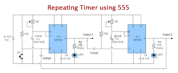 555 timer circuits (133) browse through a total of 133 555 timer circuits and projects including the timer's datasheet. Repeating Timer Using Two 555 Timer Ic S