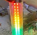 ALUMINUM Transparant 3 Tier Tower Lamp With Buzzer Ss body, Mounting Type: Table Top, E40