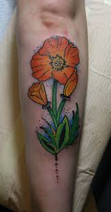Check spelling or type a new query. California Poppy Tattoo Tattoo And Design By Christopher H Flickr