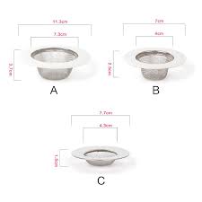 3 sizes universal stainless steel sink