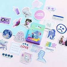 Food stickers anime stickers kawaii stickers journal stickers printable stickers cute stickers cute food drawings cute kawaii drawings kawaii art. Kawaii Aesthetic Stickers With Box Shopee Philippines