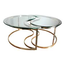 Experienced furniture movers, drivers & promotions. 1960s Mid Century Brass Yin Yang Coffee Tables With Glass Tops A Pair Chairish