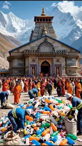 चारधाम में 288 टन कचरा! 😳🚯 #shorts #CharDhamYatra #Uttarakhand #CleanIndia #Environment Awareness