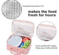 Amazon.com: Bluboon Fiambrera de pana rosa fresa para niños y niñas para la  escuela : Hogar y Cocina