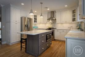 Waypoint Perimeter Cabinets In Painted Linen And Shiloh Island In Hickory Silas With A Nickle Glaze Kitchen Design Kitchen Remodel Installing Kitchen Cabinets