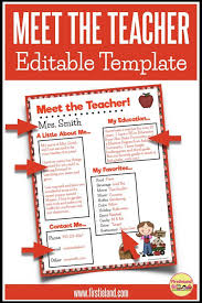 This Meet The Teacher Letter Template Is Editable And Perfect To Send Home To Parents And S Meet The Teacher Meet The Teacher Template Classroom Welcome Letter