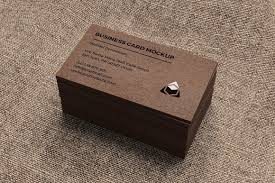Kraft Paper Business Card Mockup Business Card Mock Up Business Cards Kraft Paper
