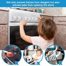 Here's how to clean a stove top the best way. Buy Clear Stove Knob Covers For Child Safety 5 Pack Upgraded Unlock Mode Child Proof Stove Guard With Extra Adhesives Kitchen Baby Gas Stove Knob Safety Covers For Kids Oven Burner Protectors