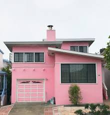 Image May Contain House Plant Sky Tree And Outdoor Pink Houses Daly City House Portraits