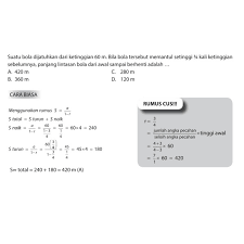 Jumlah seluruh lintasan bola adalah a. June 2018 Pkn Stan Go