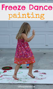 Kids Art Activity Freeze Dance Painting Coffee Cups And Crayons Freeze Dance Art Activities Art Activities For Kids