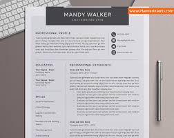 Simple, attractive and professional layout. Professional Cv Template For Microsoft Word Editable Cv Template Design Curriculum Vitae Cover Letter 1 2 And 3 Page Cv Format Modern Resume Design Plannerinserts Com