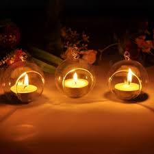 Ohah 3″ hanging glass globe ball candle holders 1.8 8. Home Decor Clear Round Globe Glass Candle Tea Light Holder Terrarium Home Decor New Candle Holders Accessories
