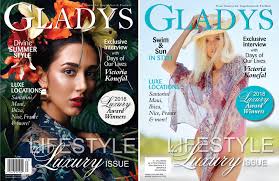 Gladys Magazine 2018 SUMMER LIFESTYLE LUXURY EDITION SOCIAL MEDIA RELEASE!  Available Now
